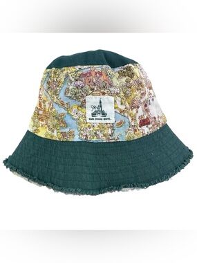 WALT DISNEY WORLD Vault Bucket Hat 50th Anniversary Park Map